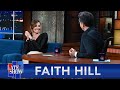 "Terrifying" - Faith Hill On What It's Like To Sing The National Anthem At The Super Bowl