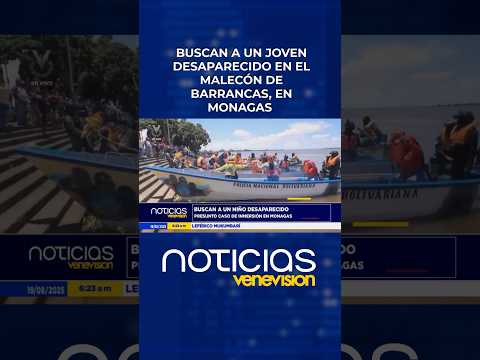 Buscan a un joven desaparecido en el malecón de Barracas en Monagas
