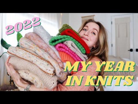 MY YEAR IN KNITS | everything I knit in 2022, my first year as a knitter!