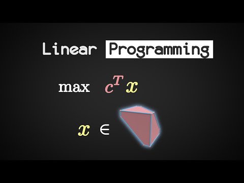 Linear Programming (LP) (in 2 minutes)