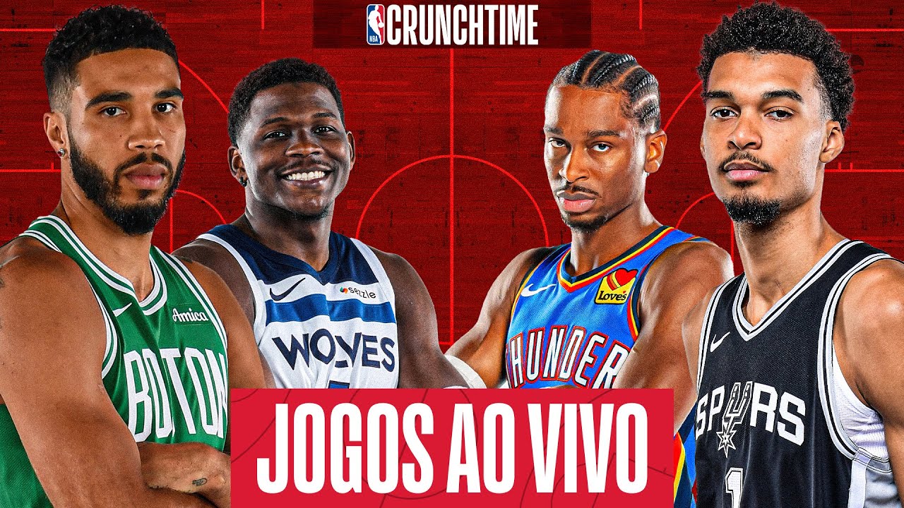 🔴 JOGOS DA NBA AO VIVO I Celtics, Wolves, Spurs, Thunder e tudo da rodada no CrunchTime 10/02