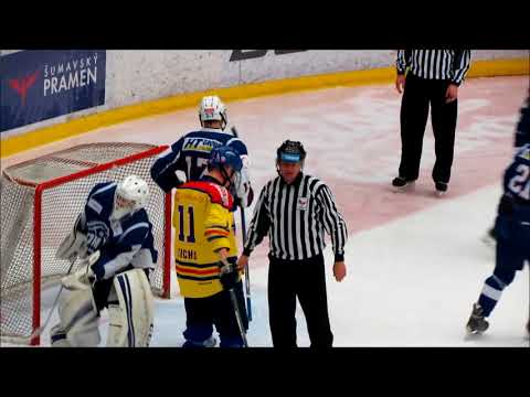 Vojtěch Krcho (Motor ČB - Kometa Brno 2:1,10:3, 1.a 2.OF 2017-18)