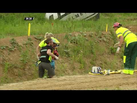 Antonio Cairoli crash - MXGP Race 2 - MXGP of Latvia 2019