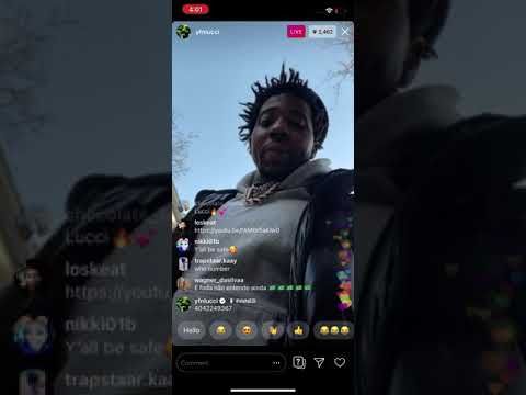“Yfn Lucci” goes live with Yn Jay “coochie man”