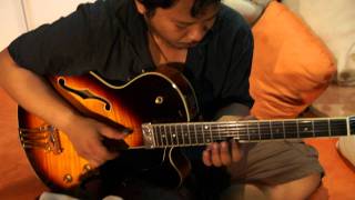 Video thumbnail for Yamaha AEX-1500 Martin Taylor, electric flatwound strings. by krispood