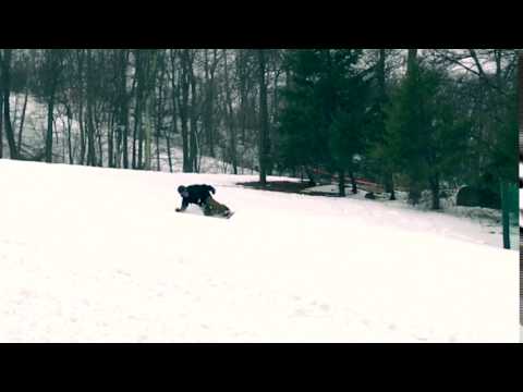 Snowboarding carving practice 03192017