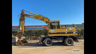 CAT 214B FT mobile excavator demonstration