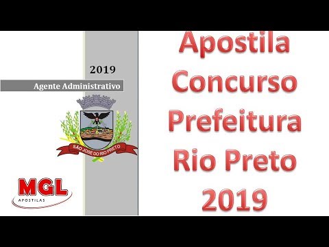 Apostila Agente Administrativo Rio Preto 2019