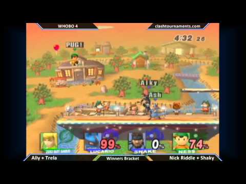 WHOBO 4 - Ally + Trela vs Nick Riddle + Shaky - Winners Semis - SSBB