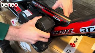 RIRIBIKE RTX6 elektrische loopfiets 24V (16"), geel, lithiumaccu, 250 W motor, schijfrem