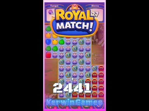Royal Match Level 2441 - No Boosters Gameplay