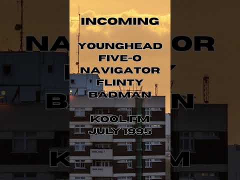 1995-07-09 Younghead, Five O, Navigator & Flinty Badman on Kool FM #koolfm #jungle #drumandbass