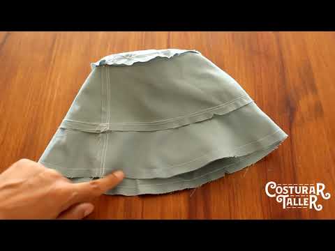 Corte y confección de piluso reversible