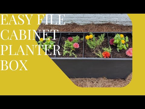 DIY ($10) FILE CABINET PLANTER| EASY HERB GARDEN |ONE DAY PROJECT!!!