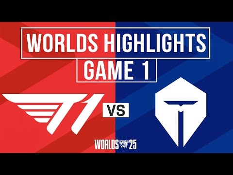 T1 vs TES Highlights Game 1 | Worlds 2025 Semifinals | T1 vs Top Esports