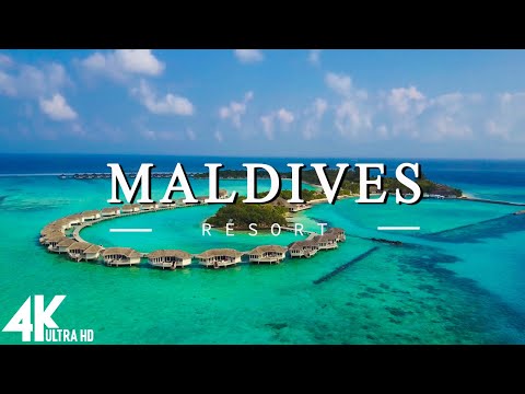 FLYING OVER MALDIVES (4K UHD) - Relaxing Music Along With Beautiful Nature Videos(4K Video Ultra HD)
