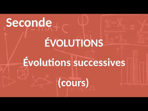 Seconde - Évolutions - Évolutions successives (cours)