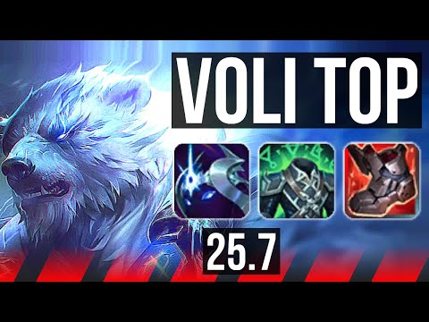 VOLIBEAR vs RENEKTON (TOP) | Rank 9 Voli, 7/3/9 | KR Challenger | 25.7