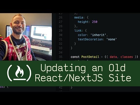 Updating an Old React / NextJS Site (P1D42) - Live Coding with Jesse