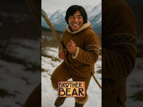 Brother Bear Comes to Life, A Journey of Heart and Spirit! 🐻🍂🌅#livingcartoon  #brotherbear