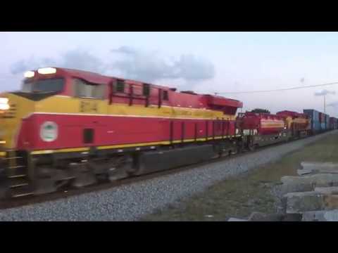 Two freight trains - FEC 121-11 and FEC 109-12 - 4-12-19