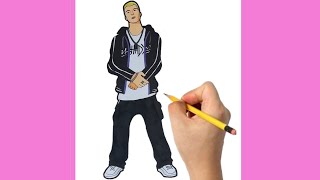 How to draw EMINEM Slim Shady from Fortnite| Fortnite OG Skins #fortnite