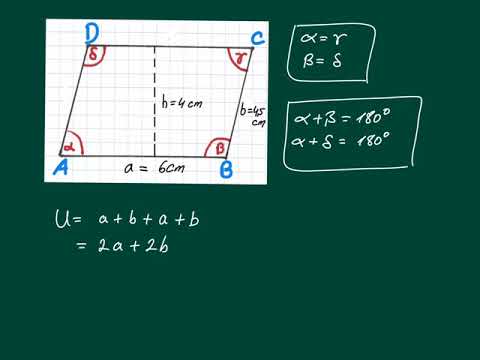 Parallelogramm - Umfang und Fläche berechnen