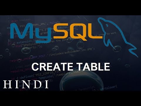MySQL Database Tutorial 27 CREATE TABLE हिन्दी
