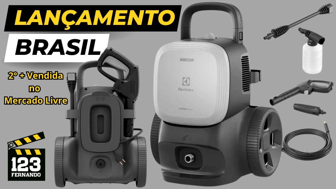 LANÇAMENTO LAVADORA DE ALTA PRESSÃO ELECTROLUX EWS1850 10X de R$ 55.60 + FRETE GRÁTIS.