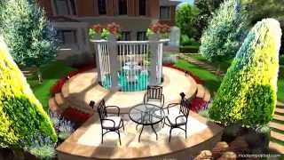 Modern Peyzaj - Hadımköy - Alkent Viila ( 3 Boyutlu Peyzaj Tasarımı )