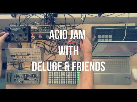 Synthstrom Audible Deluge 64-Voice Desktop Synthesizer with OLED Display 2022 - Present - Black image 7