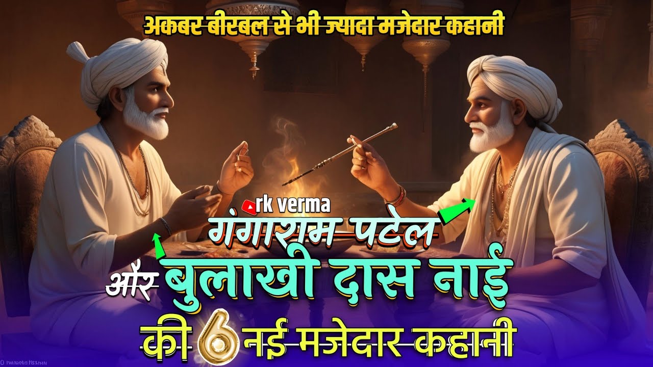 गंगाराम पटेल और बुलाखी राम दास नाई की मजेदार कहानी Akbar birbal | animated stories | rk verma story