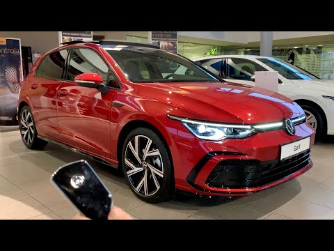 Yeni VOLKSWAGEN Golf 8 R-Line 2021 - TAM İNCELEME (dış, iç, ortam ışıkları)