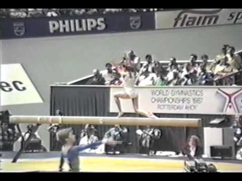 1st TO ROM Eugenia Golea BB   1987 World Gymnastics Championships 9 800