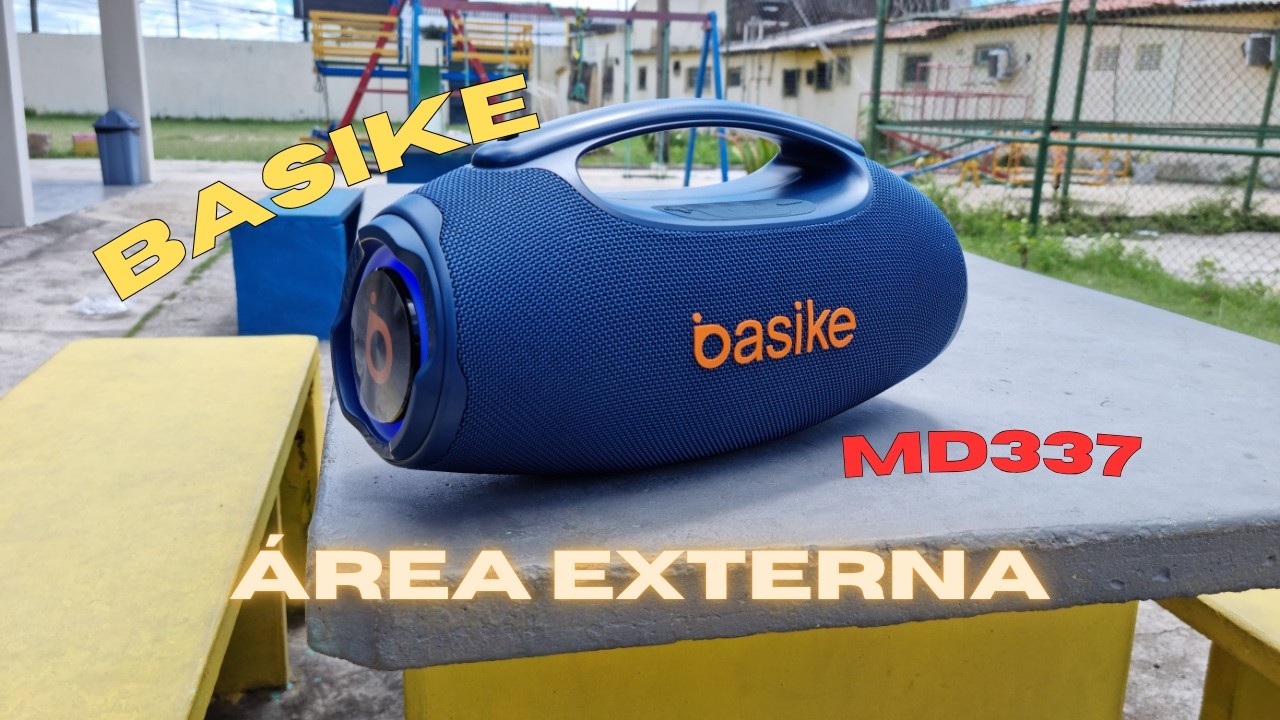 Miniatura da avaliação em vídeo de Caixa de Som Bluetooth Basike 80W RMS (Pico 120W)