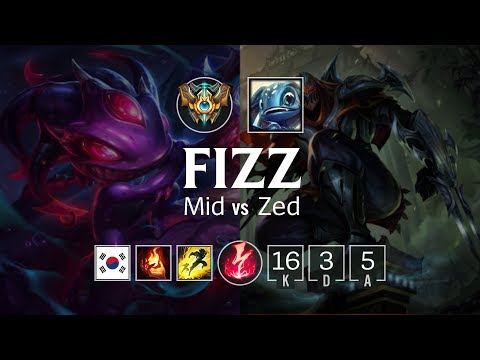 Fizz Mid vs Zed - KR Challenger Patch 8.7