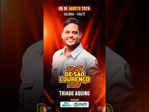 THIAGO AQUINO EM COLÔNIA DE ITAETÊ/BA 2026