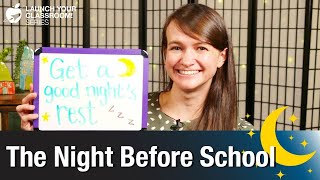 The Night Before School  - Teacher Wellness Tips
