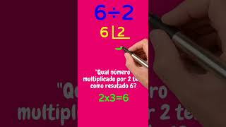 COMO CALCULAR 6 DIVIDIDO POR 2? Seis dividido por dois. 6:2