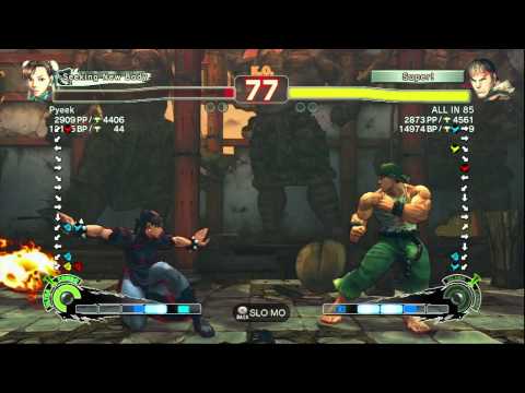 SSF4 AE: ALLIN85(RYU) vs Pyeek(Chun Li) - Ranked Match - True HD PT.5