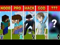 Minecraft Herobrine PIXEL ART CHALLENGE - NOOB vs PRO vs HACKER vs GOD