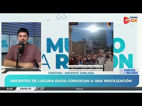 Docentes de Laguna Paiva convocan a una protesta hoy en Plaza Central | Cristina - Docente jubilada