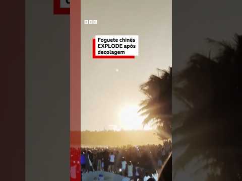 Foguete chinês EXPLODE após decolagem