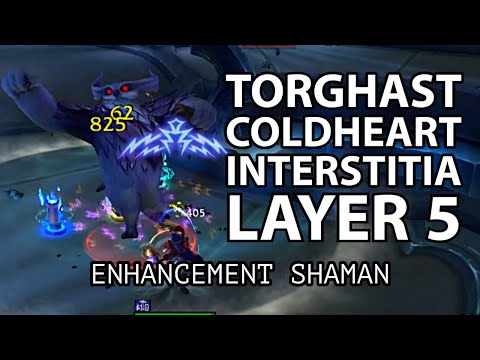 Coldheart Interstitia Layer 5 - Torghast - Solo Enhancement Shaman (ilvl 173) Full Run Gameplay