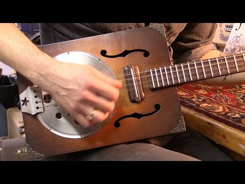 Daddy Mojo's 1930s-style cigar box guitars