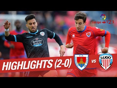 Resumen de CD Numancia vs CD Lugo (2-0)