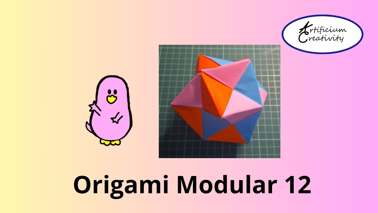 Origami modular Ball 12 pieces - Intermediary - Check for subtitles