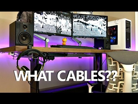 Quick & Easy Cable Management Tutorial | How to Cable Manage a Clean and Minimalist Desk Setup