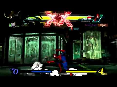 Ultimate Marvel vs Capcom 3 (PS3) -- Non-Ranked Matches 336 - Spider-Man Solo Victory