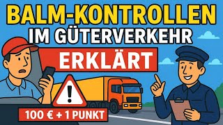 BALM-Kontrollen im Güterverkehr erklärt – So läuft es wirklich ab!